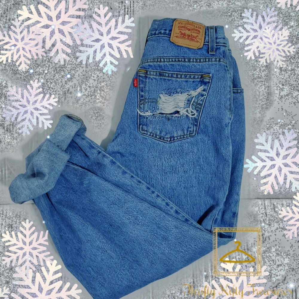 Custom Distressed Vintage Levi 550 Jean